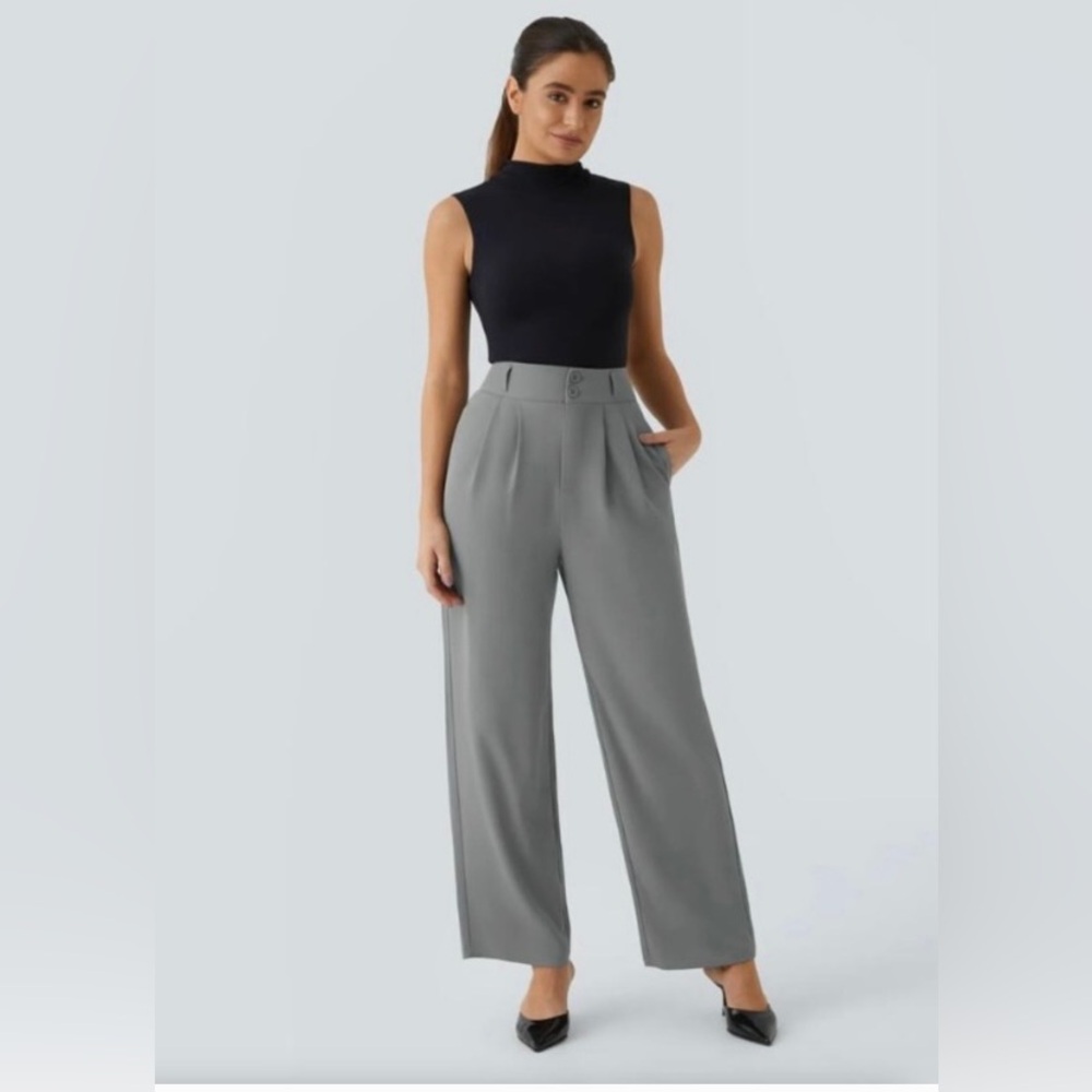 HALARA Gray Wide Leg Women's Pants